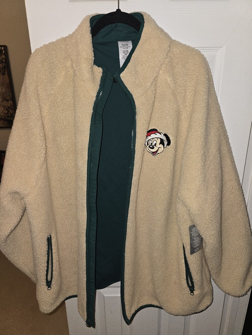 Santa Mickey Mouse Polar Fleece Jacket for Adults XXL WDW PARKS 2025 NWT
